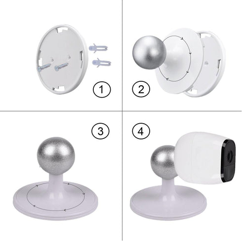 Table Ceiling Mount 2 Pack for Arlo Pro Arlo Pro 2 Cameras by Dropcessories, White
