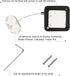 LORADAR Retractable Cable Lock with Double-Sided Adhesive, Remote Control Security Lock, Anti-Lost Rope for TV, DVD,