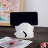 OUNONA 4.52X4.33X4.01In Cat Phone Stand for Desk Cute Desktop Mobile Phone Holder with Amplifying Bracket Multi-Purpose