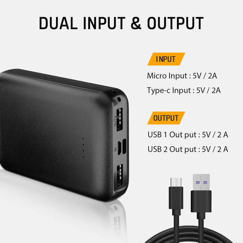 Whsahans 5V 2A Pack 10000mah 7.4v) Rechargeable Battery for Heated Vest Heated Jacket Battery Power Bank for Heated