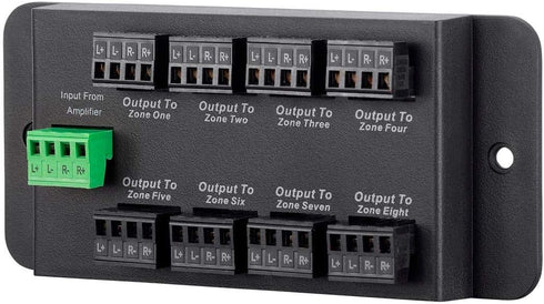 Monoprice 8 Zone Single Input Speaker Distribution Hub, Connect Up to 8 Pairs of Speakers to Amplifier