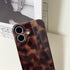 XQAGU 16 Cute Phone Case for iPhone Case Amber Leopard Full Camera Protective Slim Shockproof Aesthetic-Brown Amber