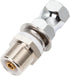 Heavy Duty SO-239 Stud Mount Adapter for CB Radio Antenna Standard 3/8 x 24 Threaded Mount for Any 1/2" Hole