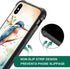 CARLOCA iPhone XR Case Compatible, Watercolor Bird Dragonfly Pattern Design, Shockproof Anti-Scratch Case for Girls,