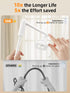 SAIJI 47" 4.7-13" Gooseneck Tablet Holder for Bed, One-Hand Adjustable, Length, Upgraded Base, iPad Holder Stand