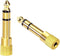 VCE 6.35mm Male to 3.5mm Female Stereo Audio Jack Adapter for Aux Cable, Guitar Amplifier, 2 Pack