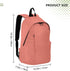Daypacks Backpack 15.6 inch Backpack Salmon Casual Laptop for Women & Men Fits Tourism Busines