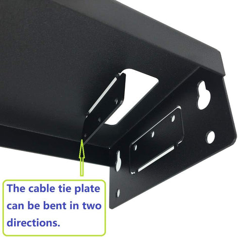 Jingchengmei Portable Electronic Device Mount, Black Wall Mount Bracket for PTZ Cameras, 8 Pounds Capacity