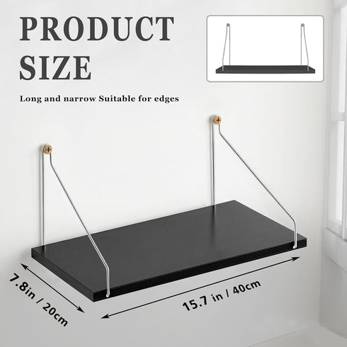 1 16 8 Inch Seamless CroBlissful Pcs Projector Shelf for Wall x Modem Router Shelf with Nail Router Wall Mount Modem