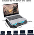 Laptop Cooling Pad, Gaming Laptop Cooler with 2 Quiet Big Fans, RGB 7 Color Light Change, Portable USB Laptop Stand 11
