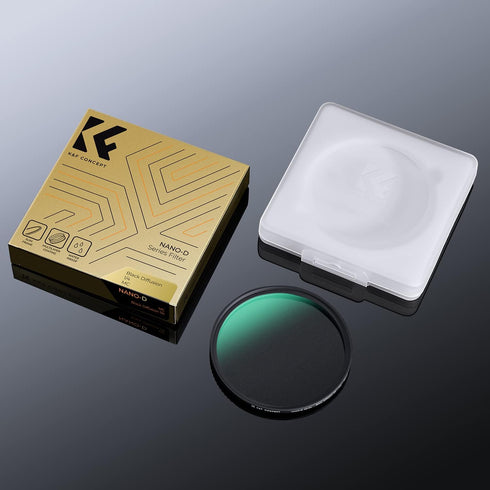 K&F Concept 72mm Black Diffusion 1/4 Filter, Waterproof Mist Cinematic Effect Filter for Photography (D-Series)