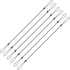 High-Elasticity Plastic Tether Lanyard for Touch Pens, Retractable Anti-Lose Coil Spring Straps for Tablets, 6 Pack