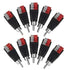 Lollipop Speaker Wire Cable to Audio Male RCA Connector Adapter, 10pcs/Set