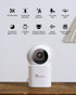 3K 360PTZ Tracking,2.4/5GHz Detection,2-Way Indoor Security Camera Home Baby/Pet Monitor, Auto WiFi, AI Motion & Sound