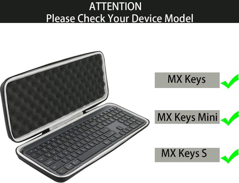 khanka Hard Travel Case for Logitech MX Keys S/MX Keys Mini/MX Keys Advanced Wireless Keyboard (Case Only)