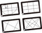 Hjdlhx 4 Pieces View with Chain Sturdy Waterproof Compact Landscape View for Painting