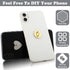 Flutesan 12 Pcs Phone Charm Hook, Adhesive Metal Finger Grip Cell Ring Loop Stand for DIY Keychain Accessories, Gold