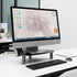 HD01B-003 Hemudu Tempered Glass Computer Monitor Riser/Triangle Save Space Desktop Corner Stand for Computer Monitor