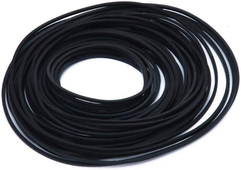 Rubber Belt DVD/CD Cassette Recorder Repair, Maintenance Mix Cassette Rubber Square Belt, Black (60PCS)