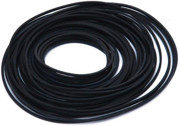 Rubber Belt DVD/CD Cassette Recorder Repair, Maintenance Mix Cassette Rubber Square Belt, Black (60PCS)