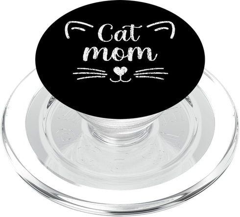 Cat Mom Funny Owner Graphic, PopSockets MagSafe PopGrip for iPhone