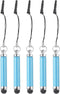 MECCANIXITY 5pcs Metallic Stylus Pen Retractable Aluminum Alloy Mini Capacitive Pens for Touch Screen Devices