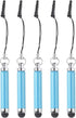 MECCANIXITY 5pcs Metallic Stylus Pen Retractable Aluminum Alloy Mini Capacitive Pens for Touch Screen Devices