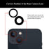 LOZOP 2 Sets 13/13 (2 Pieces/Set) Rear Camera Lens Glass Replacement with Adhesive Pre-Installed Compatible for iPhone