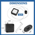 LifCratms 1 Pack 6.56 Retractable Remote Control Tether Locks, Ft Remote Control Leash with Adjustable Lock Strap