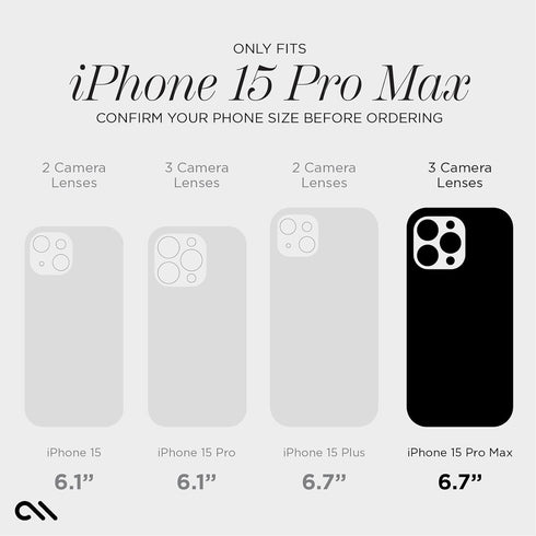 Case-Mate iPhone 15 Pro Max Case - Shimmer Iridescent, 12ft Drop Protection, Compatible with MagSafe, Anti-Scratch