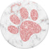 PopSockets Swappable PopGrip - Cute Paw With Pink Background for Dog and Cat Lover