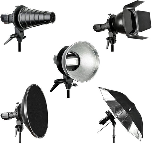 Godox S Type Bracket Bowens Mount Holder for Speedlite Flash Snoot Softbox Beauty Dish Reflector