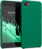 kwmobile TPU Silicone Case for Apple iPhone SE (2022/2020), iPhone 8/7 - Soft Finish Phone Cover, Emerald Green