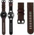 Abanen Watch Band for Garmin epix Pro 51mm / Fenix 8 51mm / Instinct 3 50mm, Soft Genuine Leather Hybrid Silicone Strap