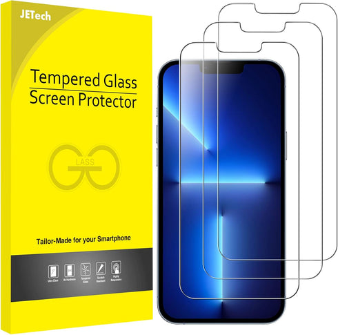 JETech 3-Pack Tempered Glass Screen Protector for iPhone 13 Pro Max 6.7-Inch - Ultimate Protection!