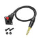 XMSJSIY D-Type 6.35mm 1/4" Female Panel Mount to Male Stereo Connector Cable, Speaker Headphone Extension-0.5M
