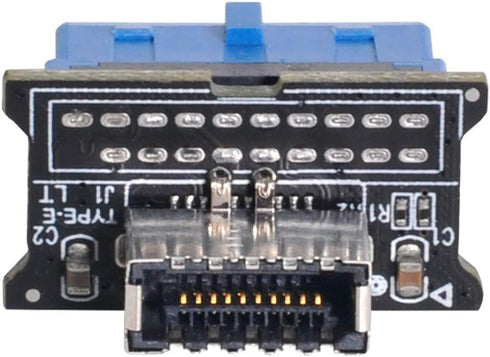 xiwai Vertical USB 3.1 Front Panel Socket Key-A Type-E to USB 3.0 20Pin Header Male Extension Adapter for Motherboard