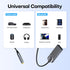 GLOBELEC 5.3 3.5mm Bluetooth to Aux Adapter for Car,USB Female BT Receiver,Aux to Bluetooth Adapter,Compatible