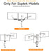 suptek Mount,White(MD6TBW-2) Single Head and Plate Vesa Pole Mount Bracket for Monitor