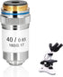 HERCHR 40X Microscope Lens, Achromatic Microscope Objective 160/0.17 High Magnification Biological Achromatic Microscopes