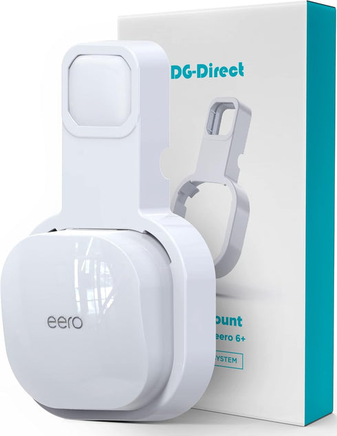 DG-Direct Wall Mount Holder for eero 6 and eero 6+ Router - Outlet Holder, Space Saving Design (1 Pack)