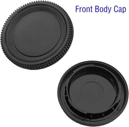 Nikkor Rear Lens Cap + Camera Body Cover for Nikon D7500, D7000, D850, D810, D800, D750, D3500, D3400, D3300, D3200,