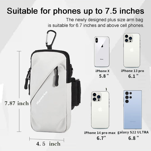 Phone Holder Arm Bands, Small Crossbody Shoulder Holsters Bag for iPhone and All Cell Phones
