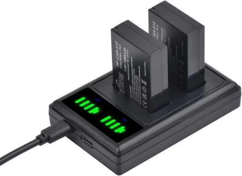 Pickle Power LP-E12 Battery and LED Dual USB Charger for Canon PowerShot SX70 HS, EOS M Series, M50 Mark II, Rebel SL1