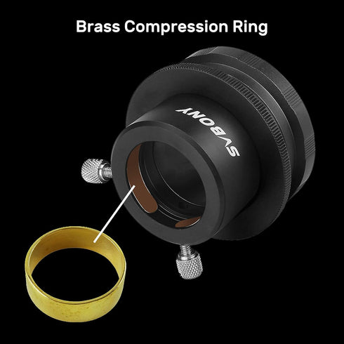 SVBONY SV149 Camera Lens Adapter for Nikon AF Cameras to 1.25 inch Eyepiece M42 CCD Adapter for Photography