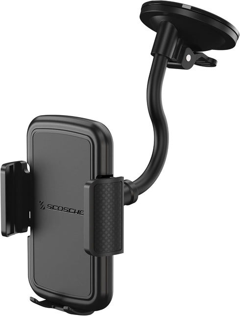 Scosche SUHVWDL-2XCES0 Universal Cell Phone Mount, Rotatable Hands-Free Car Air Vent/Dashboard/Windshield Suction Cup Phone Holder Stand Compatible w/iPhone 15/14/13/12 Series, Android (Pack of 2)
