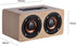 Zerone Wooden Bluetooth 4.2 Speaker, Portable Mini Multimedia Music Speakers with 2 Horns, Superior Sound Quality (Red