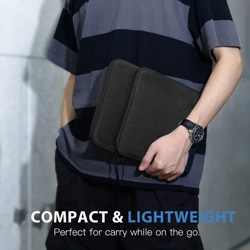 TiMOVO Tablet Sleeve Case for 8-9 Inch Devices, Black Pouch Bag for iPad Mini 6, Galaxy Tab A7 Lite, Fire HD 8 & More