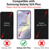 for Galaxy S24 Plus Case Galaxy S24+ Plus Case with Kickstand Case 3-Layer Military Grade Protective Case Cover Silicone Shockproof for Samsung Galaxy S24 Plus Phone Case (Black+Black)