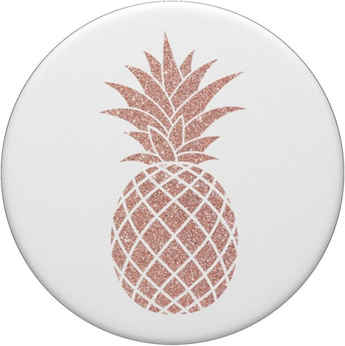 Pop out Phones Collapsible Holder Rose Pink Pineapples PopSockets Standard PopGrip